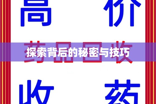 新乡探索背后的秘密与技巧